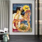 poster vintage delle hawaii