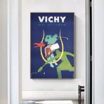 poster vintage a quadretti