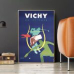 poster vintage a quadretti