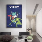 poster vintage a quadretti