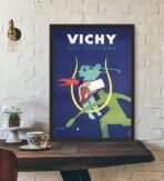 poster vintage a quadretti