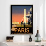 poster vintage city parigi
