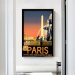 poster vintage city parigi