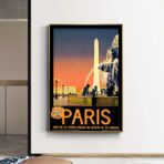poster vintage city parigi