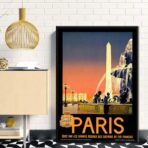 poster vintage city parigi