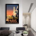 poster vintage city parigi