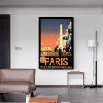 poster vintage city parigi