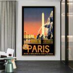 poster vintage city parigi