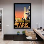 poster vintage city parigi