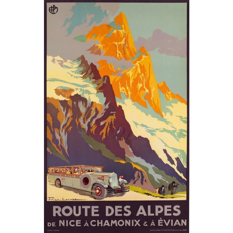 poster della route des alpes poster della route des alpes