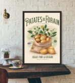 poster di patate da fiera