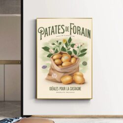 poster di patate da fiera