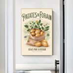 poster di patate da fiera