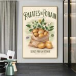 poster di patate da fiera