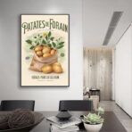 poster di patate da fiera