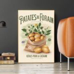 poster di patate da fiera