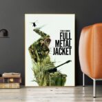 poster con giacca interamente in metallo