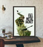 poster con giacca interamente in metallo