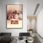 un poster con una borsa di biglie