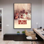 un poster con una borsa di biglie