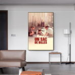 un poster con una borsa di biglie