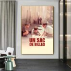 un poster con una borsa di biglie