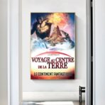 poster del viaggio al centro della terra