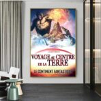 poster del viaggio al centro della terra
