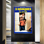 poster 3 uomini e un cestino