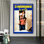 poster 3 uomini e un cestino