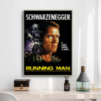 poster uomo che corre