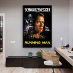 poster uomo che corre