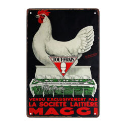 targa pubblicitaria delle uova fresche