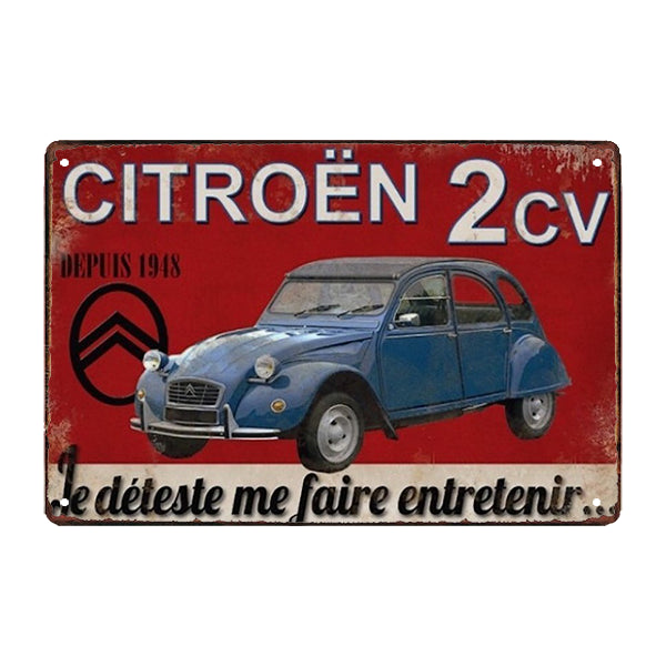 targa pubblicitaria 2cv targa pubblicitaria 2cv