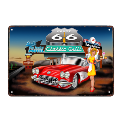 targa pubblicitaria route 66