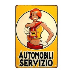 placca metallo agip