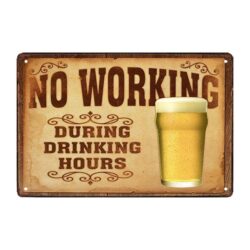 placca metallo alcol vintage