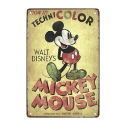 vecchia piastra metallica disney
