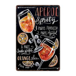 piastra metallica aperol spritz 1