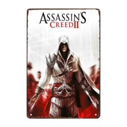 placca metal assassins creed