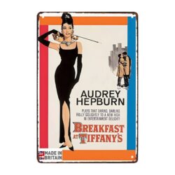 placca metallo audrey hepburn
