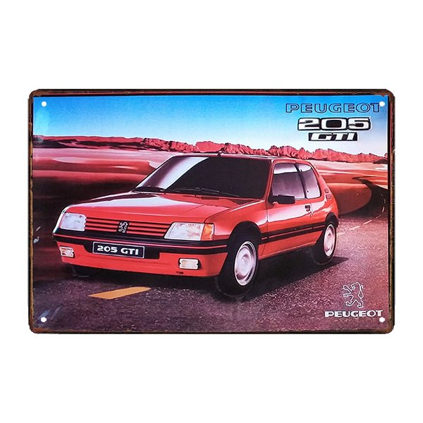 automobile metal plate 205 gti 1 automobile metal plate 205 gti 1