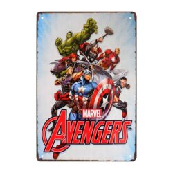 piastra metallo avengers