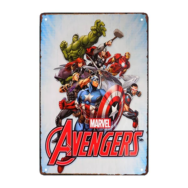 piastra metallo avengers piastra metallo avengers