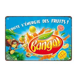 placca metallo banga arancione