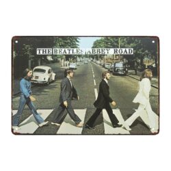 beatles con placca metallica