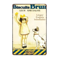 placca metallo biscotto marrone