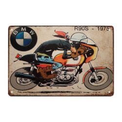 placca metallo bmw vintage