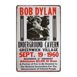 piastra metallica bob dylan