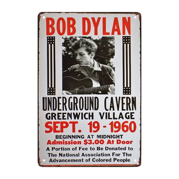 piastra metallica bob dylan piastra metallica bob dylan